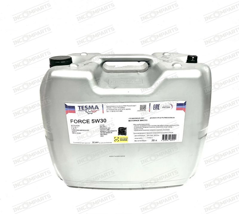 209569 Моторное масло TESMA FORCE 5W30, 20 л